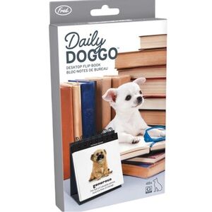 Fred “Daily Doggo” Desktop Flip Book Dog Mood Desk Calendar Humor Gift NIB